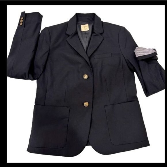 Gap The Academy Blazer Blue Size 6 Classic Academia Preppy more blue than photos - Picture 4 of 14